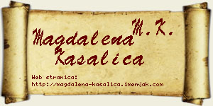 Magdalena Kasalica vizit kartica